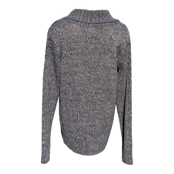 St. John's Bay Women's Gray Cable Knit Cardigan Sweater Button Up XL Cottagecore - Picture 2 of 9